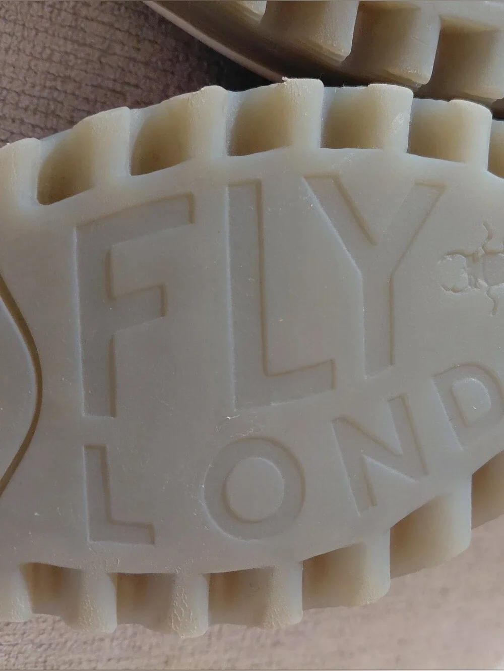 Fly London Cream Metallic Wedge Sandals